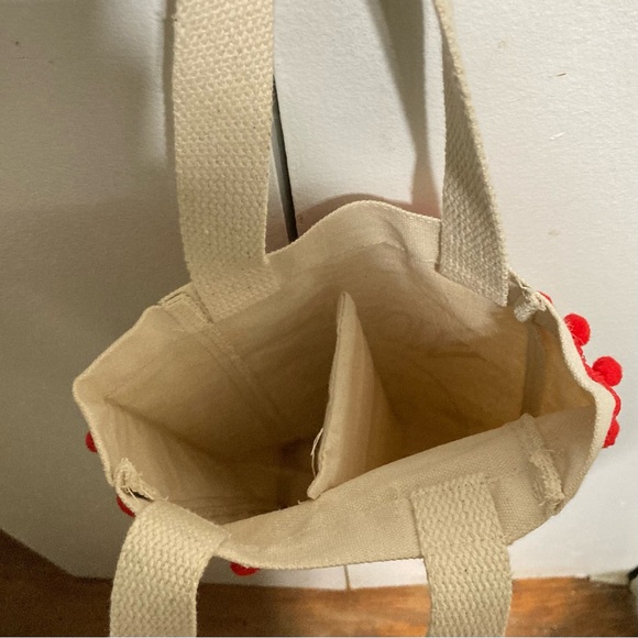 GIFT BAG Canvas Tote Bag WINE BOTTLE Double Holder I Am Woman Hear Me Pour 10 in - Picture 6 of 9